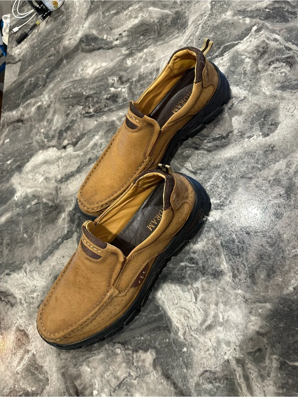 Men's Slip-On Loafers in Tan Suede